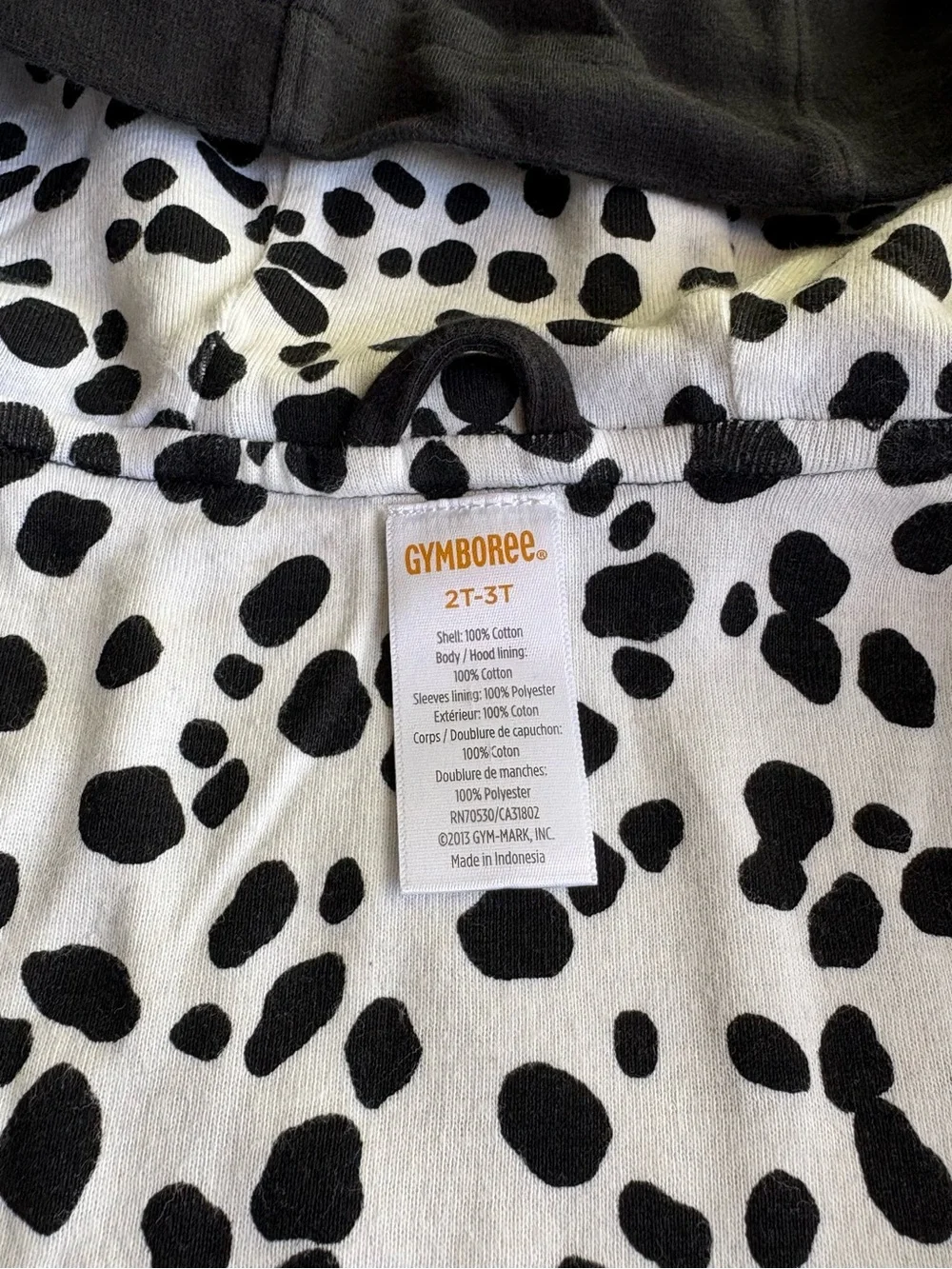 Gymboree Girls 2T 3T Fancy Dalmatians double button hooded peplum jacket jewel
